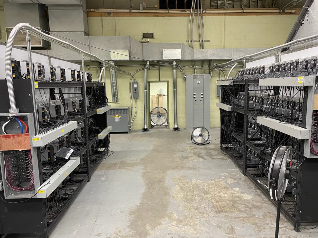 Lewiston Maine Rack Systems with Miners
